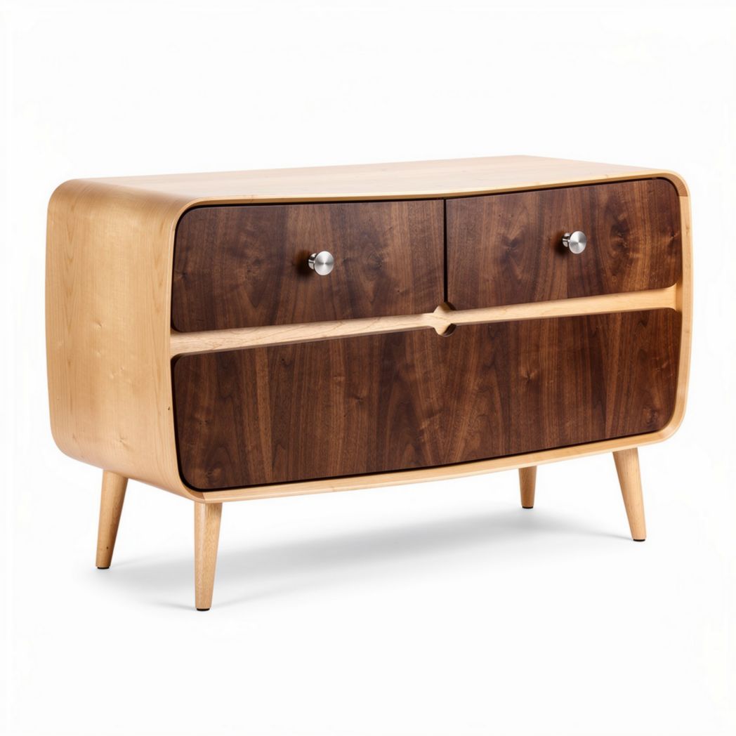 Dressoir van fineer voor de eetkamer - 150 x 60 x 80cm